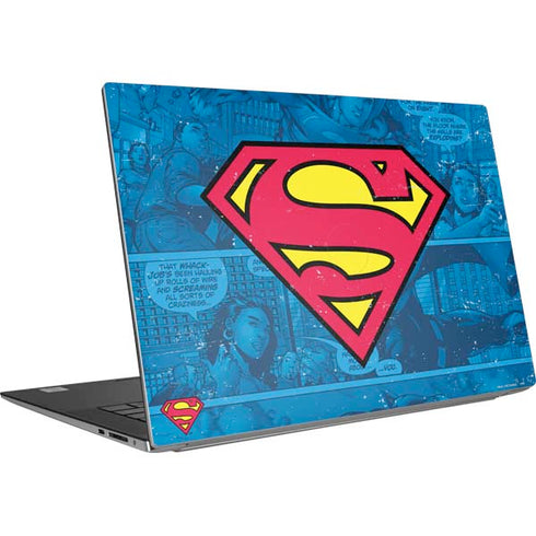 DC Comics Superman Logo Background Pattern Dell XPS Skin